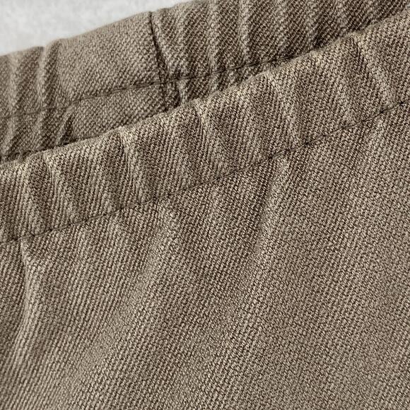 EILEEN FISHER Pants S Stretch Organic Cotton Twill Tapered Ankle Side Zip Gray - Picture 5 of 15